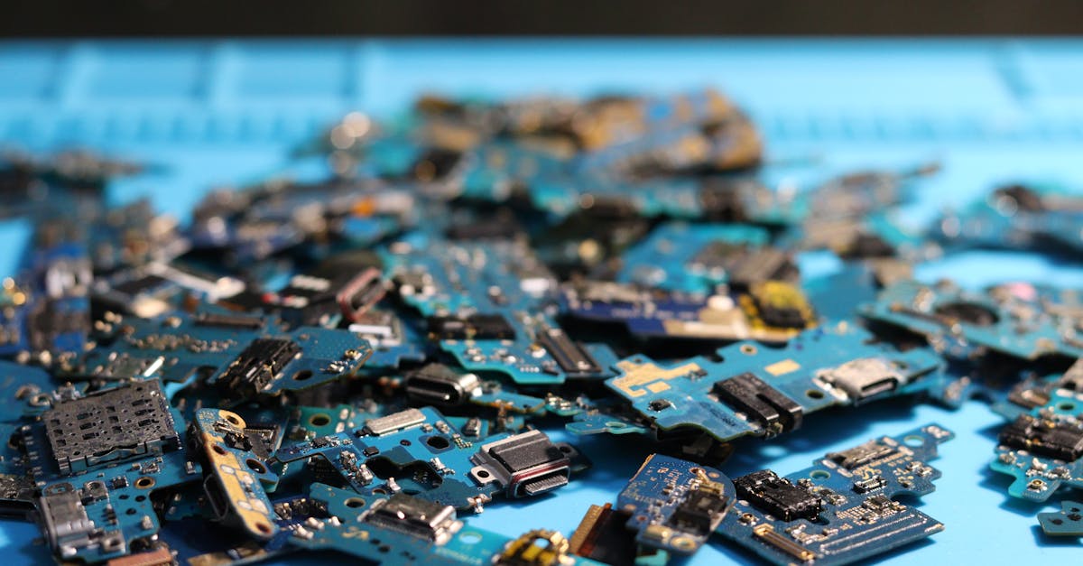 Close-up of electronic circuit boards and components, illustrating hardware or AI-related hardware analysis.
