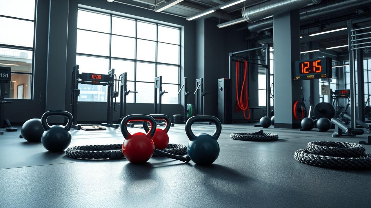 People doing HIIT workouts