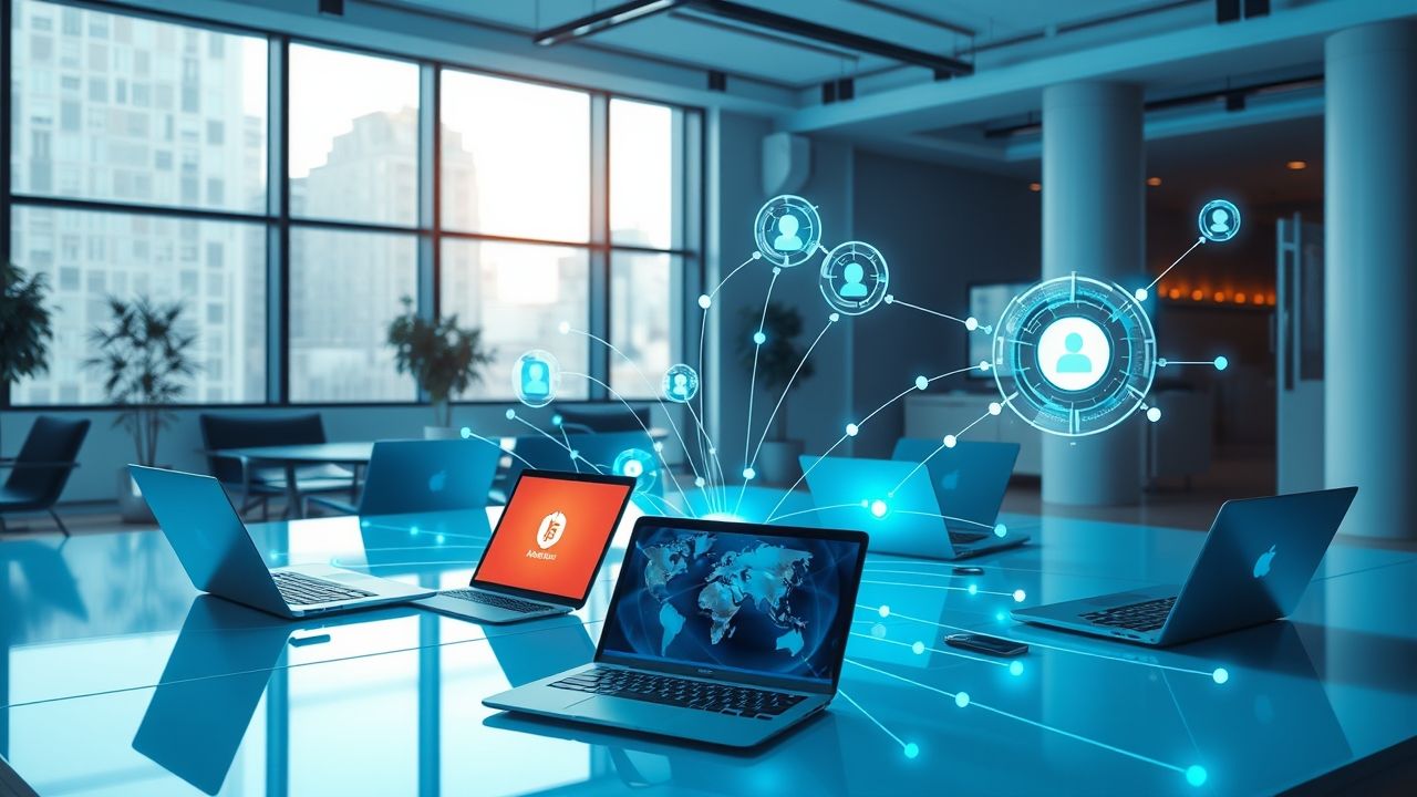 Distributed teams working in different locations