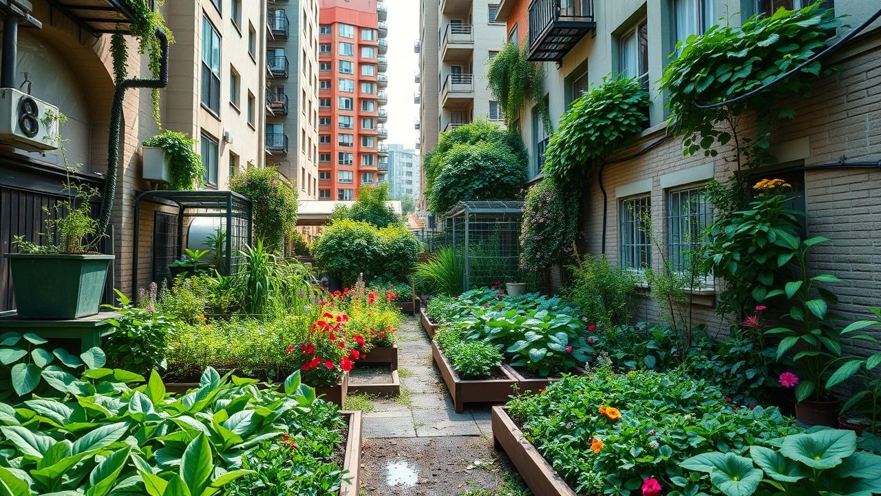 Urban small space garden